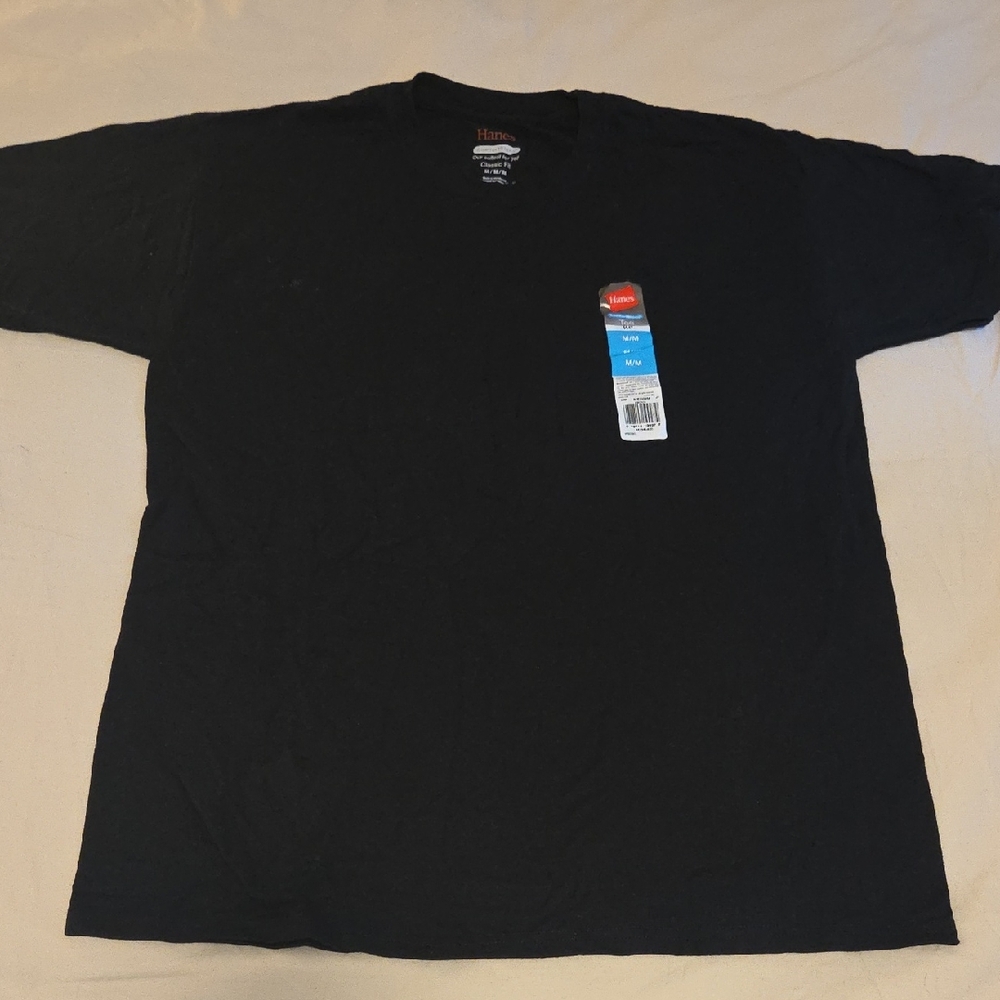 New Hanes Black Tee